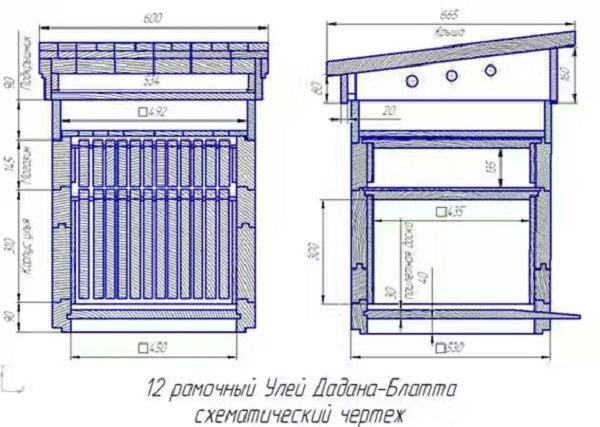  Drawing 12 frame hive