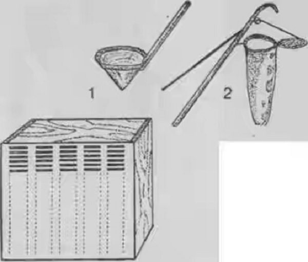  Butlerov's design with a scoop and a roznimitel