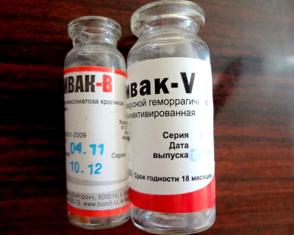  Vaccine for rabbits RABBIVAK-V and RABBIVAK-V