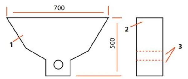  The scheme of the neck crusher apples