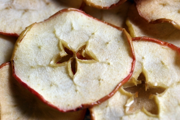  Dried apples are several times more caloric than fresh ones.