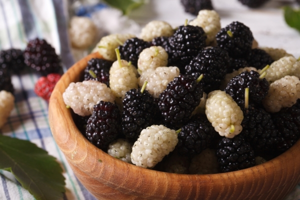  Las moras contienen muchas vitaminas y minerales, y solo 43 calorías.