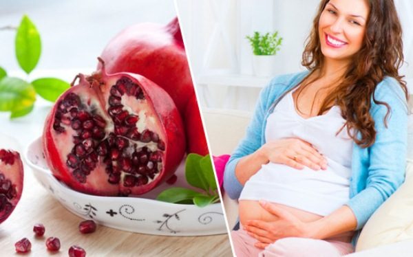  Pomegranate during pregnancy is a source of large amounts of vitamins.