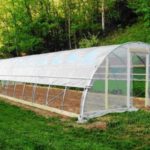  Frame greenhouse under the film