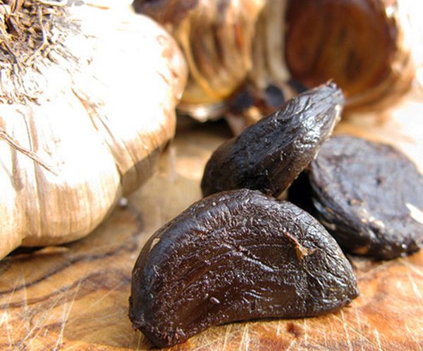 Black garlic is obtained by creating certain conditions for 2 months.
