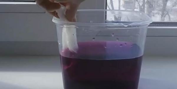  I semi vengono immersi per 15-20 minuti in una soluzione debole di permanganato di potassio