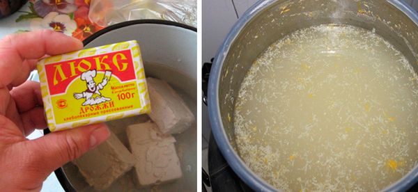  La infusión de levadura debe realizarse después del riego.