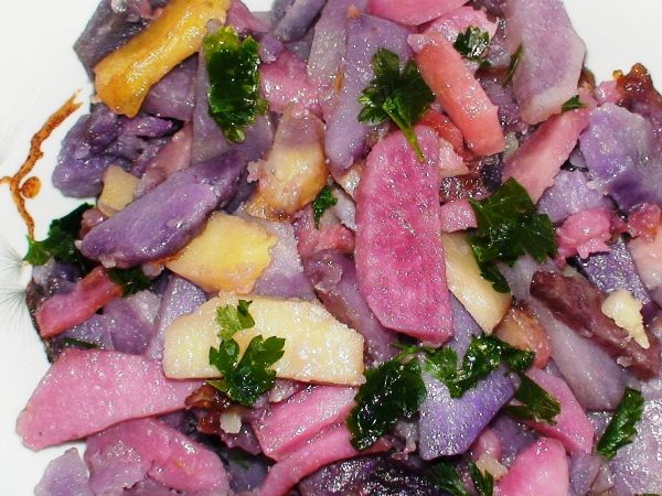  Fried Purple Potatoes