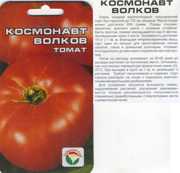  Sementes Tomate Cosmonauta Volkov