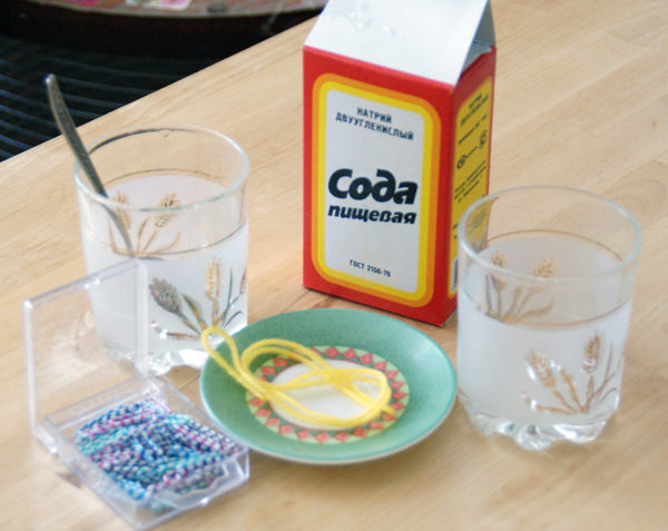  In case of poisoning, it is desirable to drink soda solution and induce vomiting.
